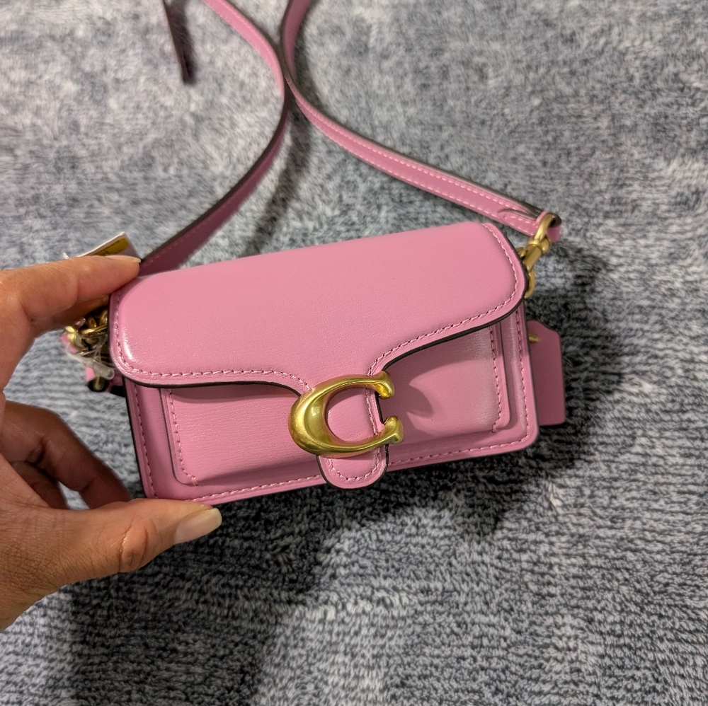 Coach Pink Leather Crossbody Bag - Picture 2 of 7